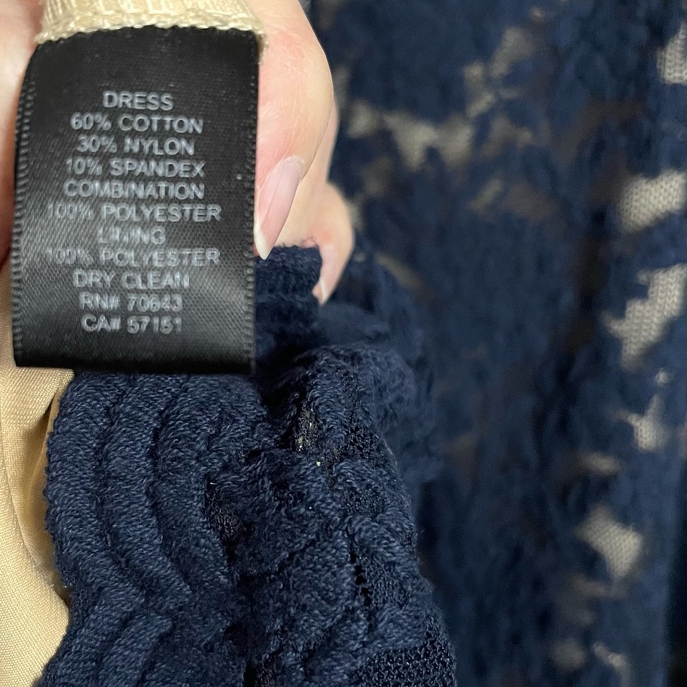 Jessica Howard Navy Lace Dress - Picture 5 of 6